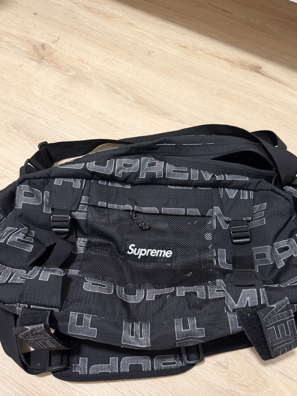 Used: Supreme Duffle Bag Black FW21